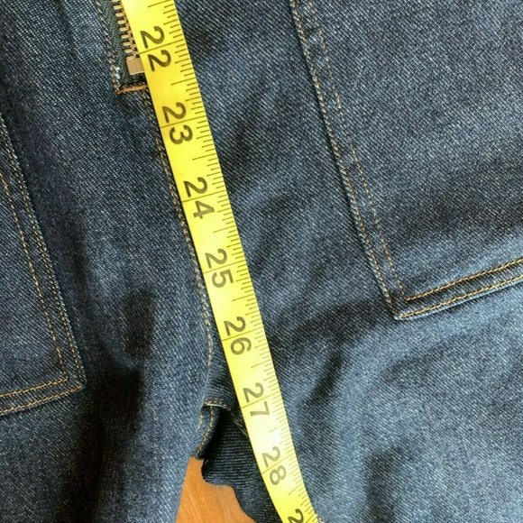 7 for all Mankind Deep V Denim Front Zip Overalls NWT Size XS Wilshire $289 - Picture 11 of 11